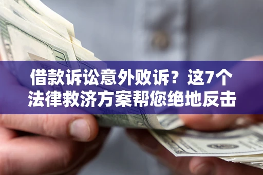 北京借款诉讼意外败诉？这7个法律救济方案帮您绝地反击！