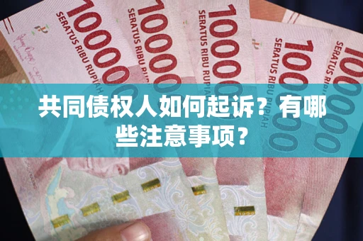 北京共同债权人如何起诉？有哪些注意事项？